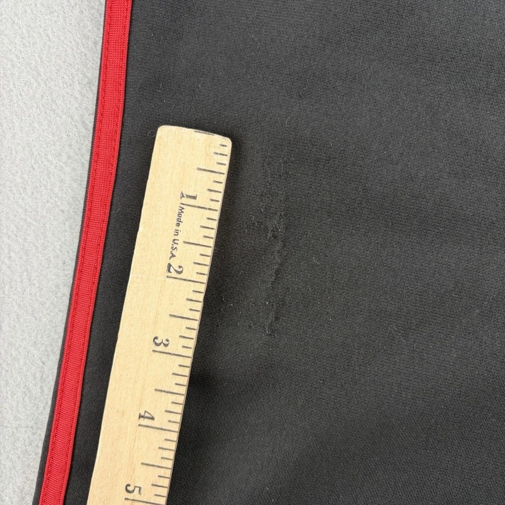 Vintage 2001 adidas 3 Stripe Track Pants Men's Medium Black Red Y2K Wide Leg